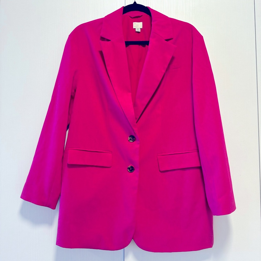 A New Day | Hot Pink Oversized Blazer | XS